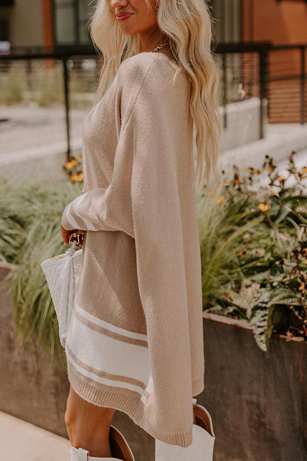 Cozy Lifestyle Oversized Sweater in Iced Latte Product Image