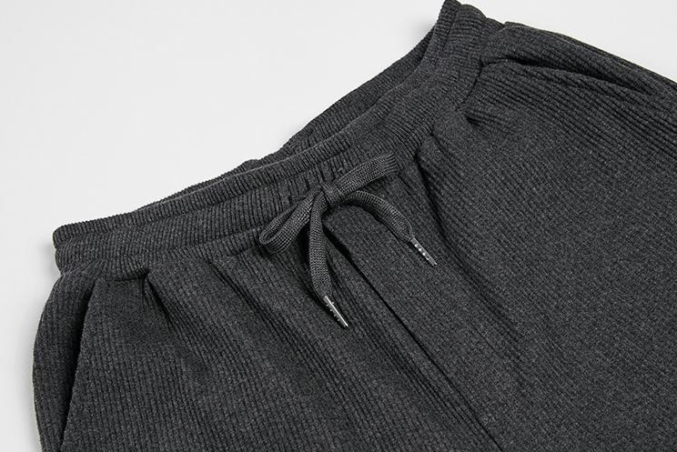 RT No. 3463 CORDUROY PLEATED WIDE STRAIGHT PANTS Product Image