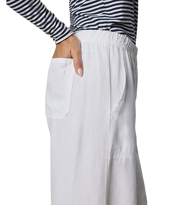 Splendid Adele Linen Blend Palazzo Wide Leg Cropped Pants Product Image