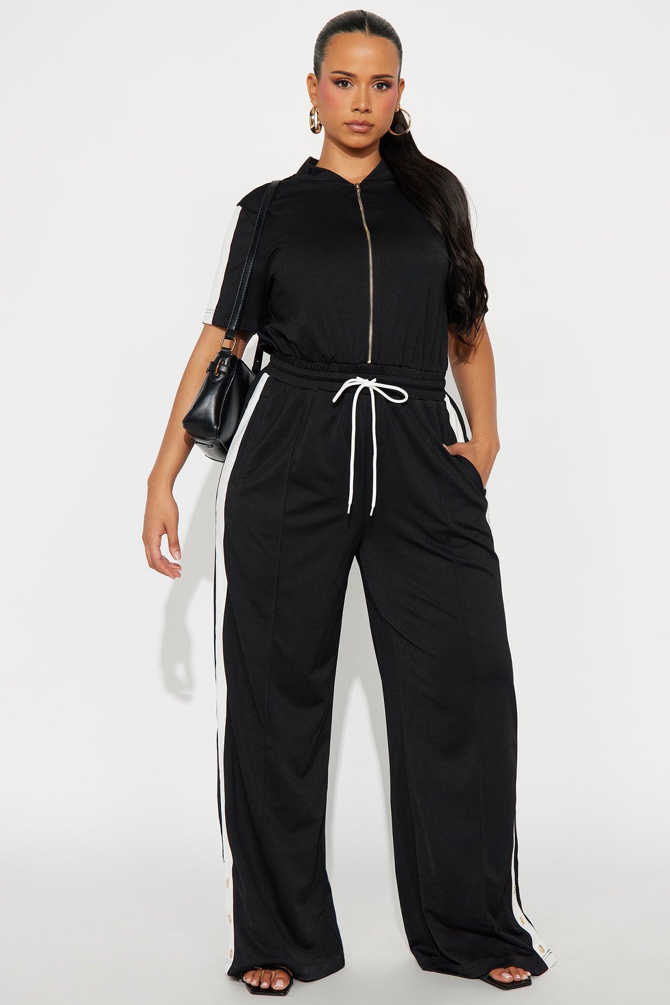 Lianna Short Sleeve Jumpsuit - Black Female Product Image