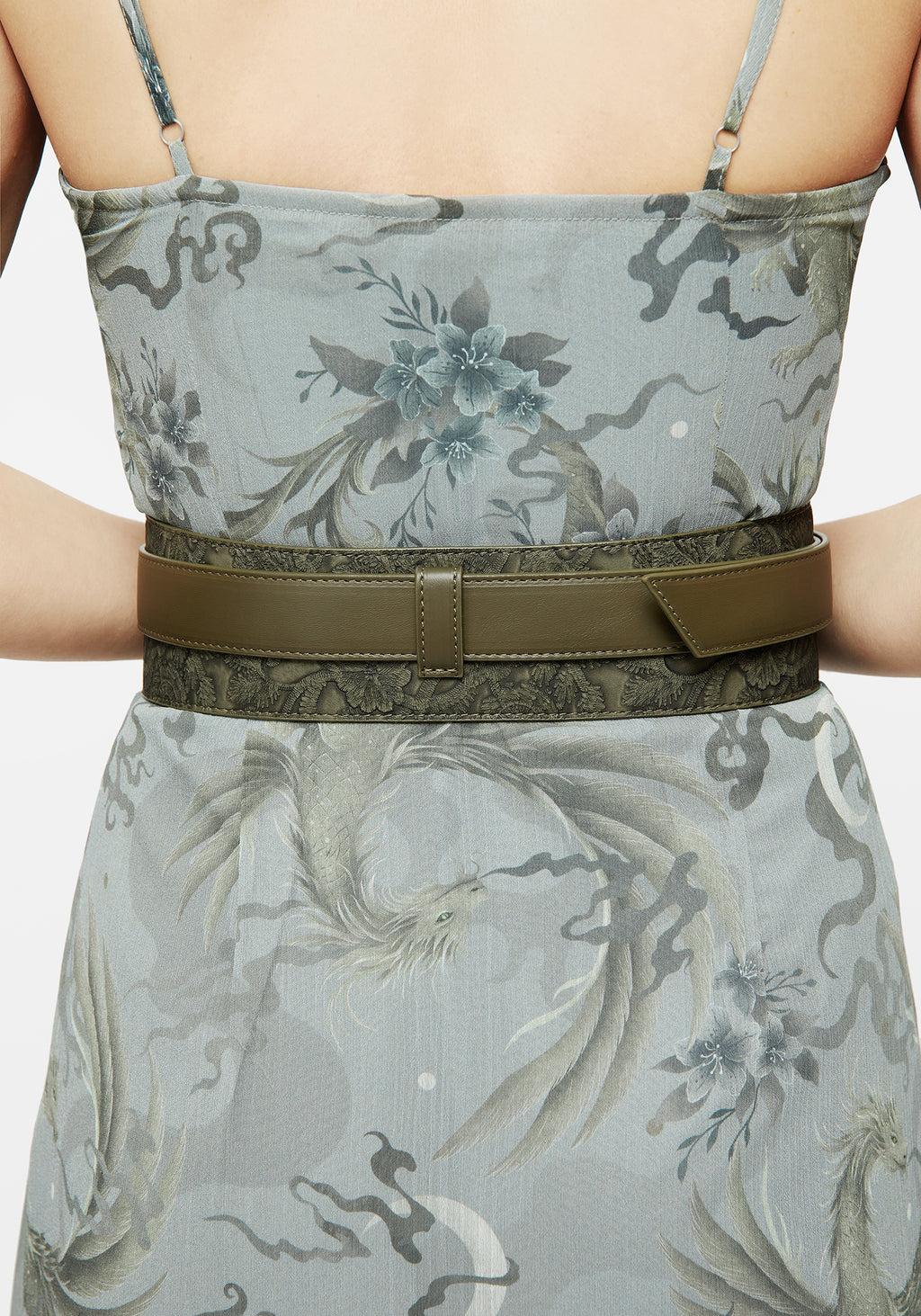 Cypress Paisley Debossed Buckled Waist Belt Product Image