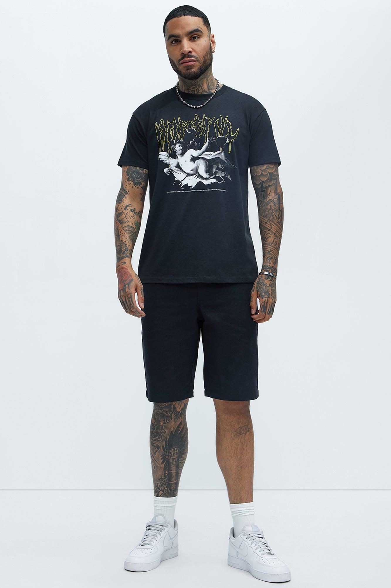 Hopeful Angel Short Sleeve Tee - Black Product Image