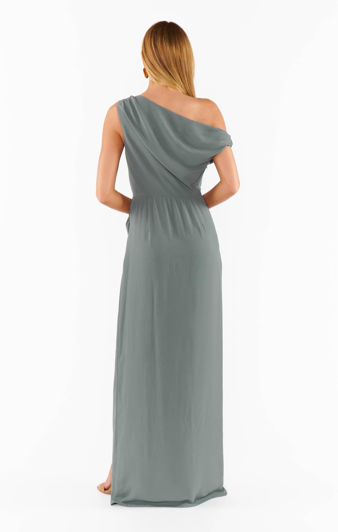 Jodie Dress ~ Deep Sage Chiffon Product Image