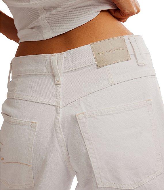 Free People We The Free Montana Mid Rise Bermuda Denim Shorts Product Image