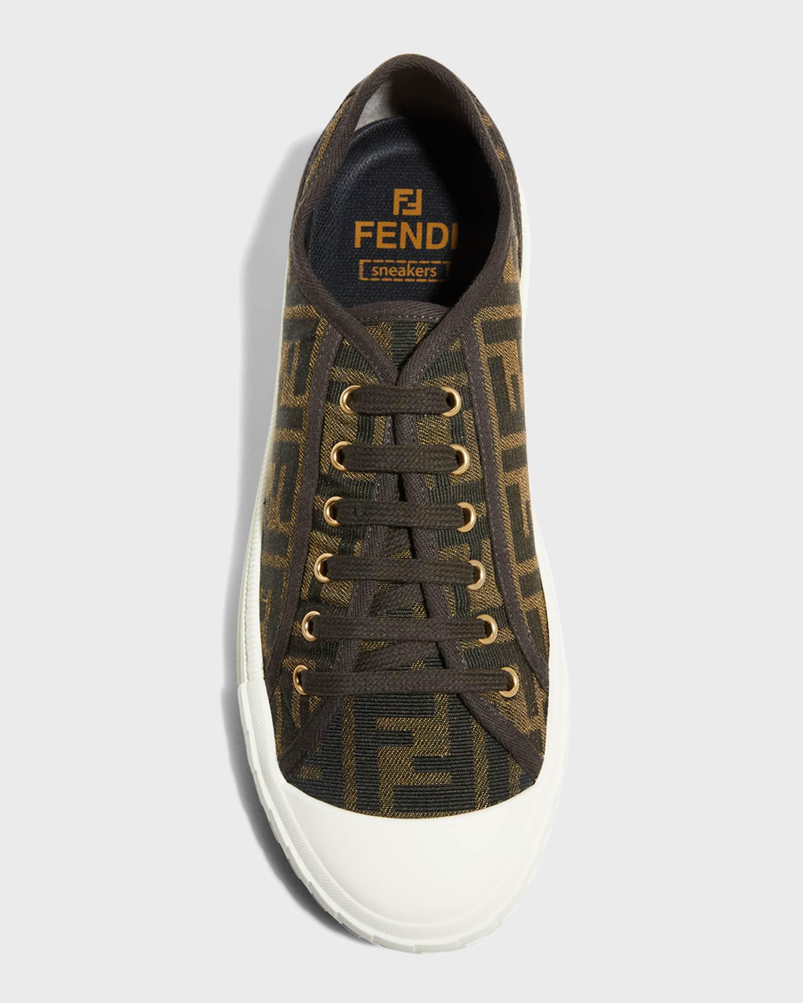 Men's Domino New Summery Canvas Monogram Low Top Sneakers Product Image