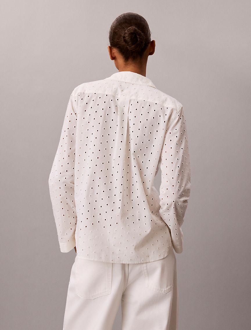 Broderie Anglaise Button-Down Shirt Product Image