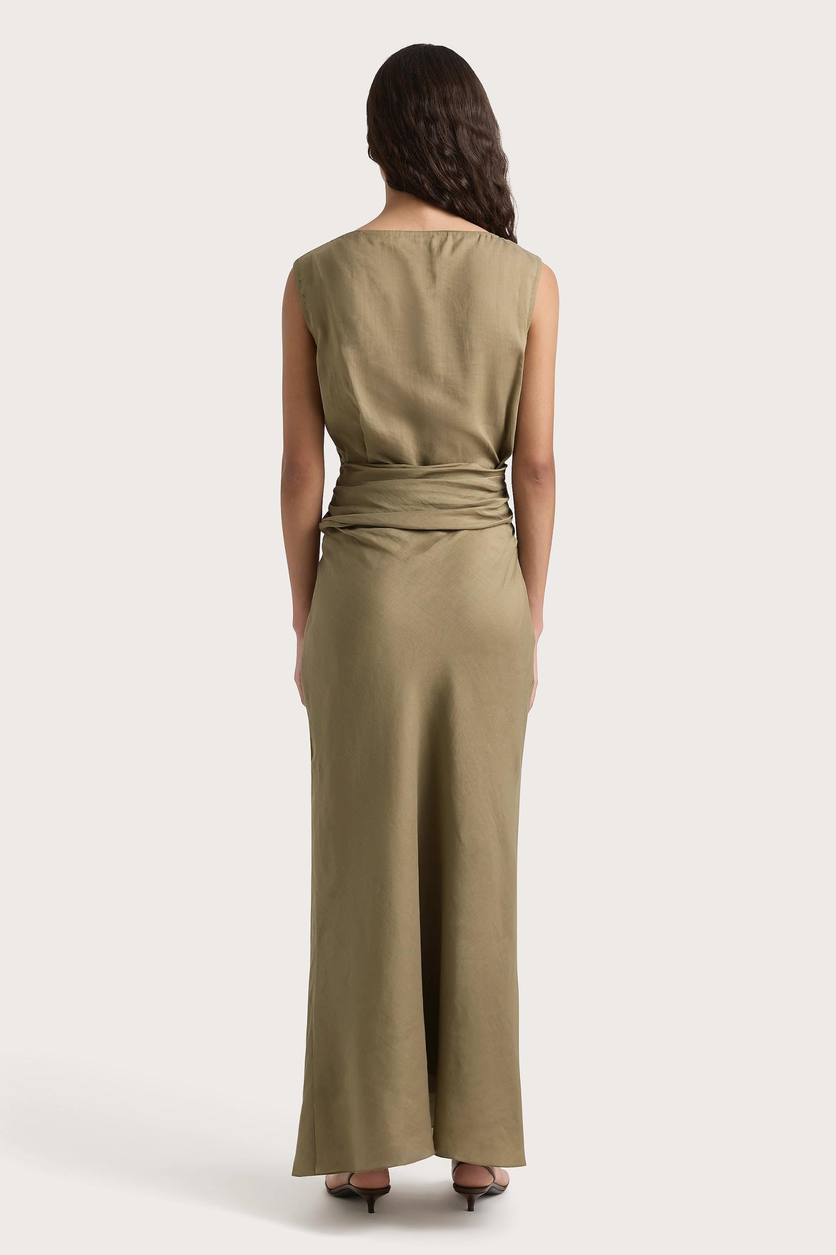 Adelia Maxi Dress Khaki - Final Sale Product Image