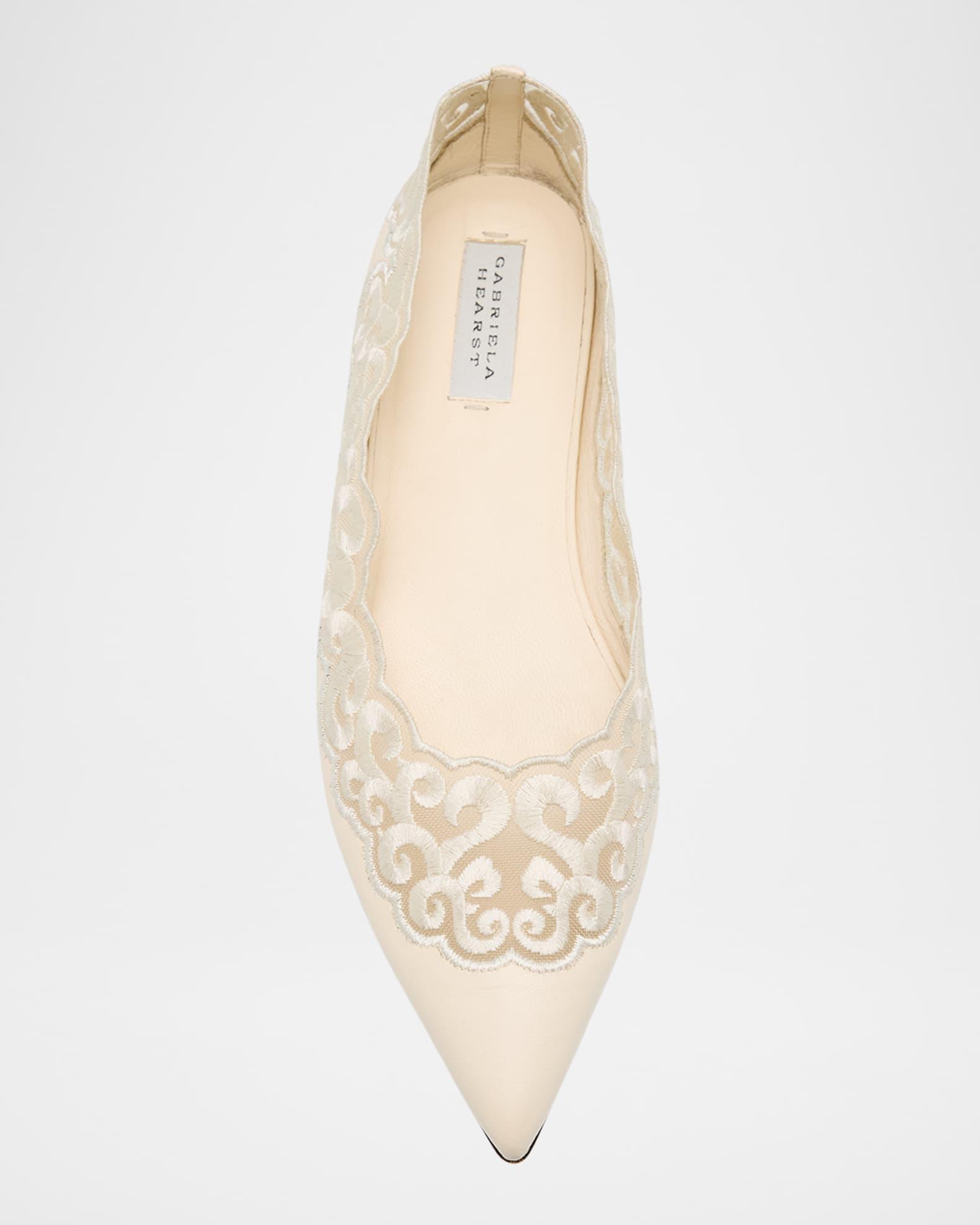 Ziva Leather Ballerina Flats Product Image