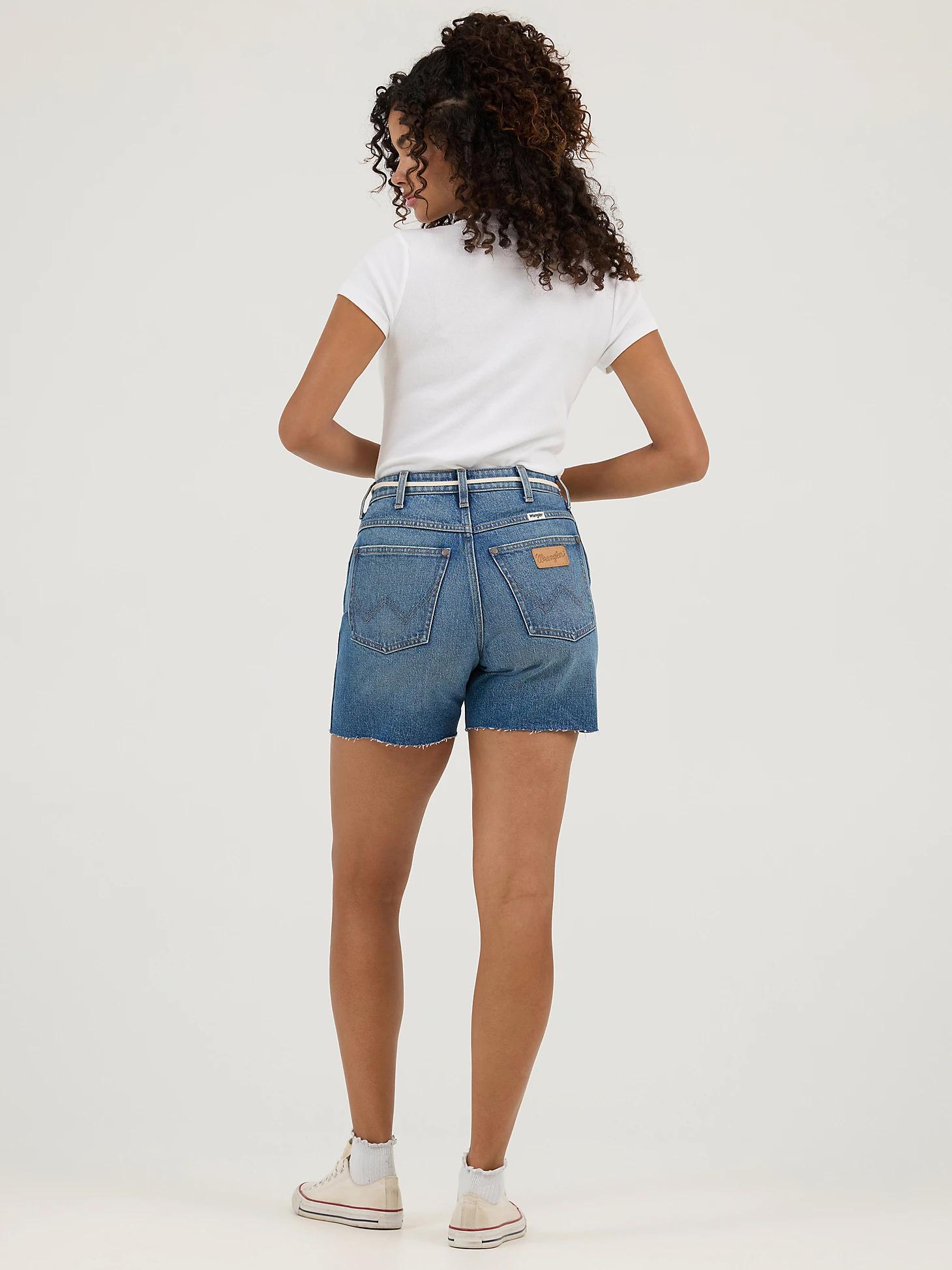 Women's High Rise Mid-Length Cowboy Short | Women's SHORTS & SKIRTS | Wrangler® Product Image