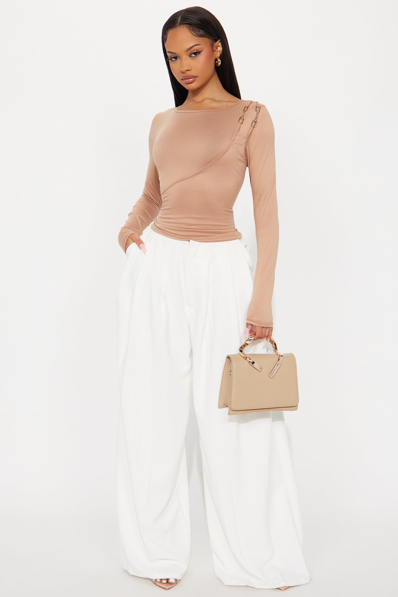 Zeta Long Sleeve Top - Mocha Female Product Image