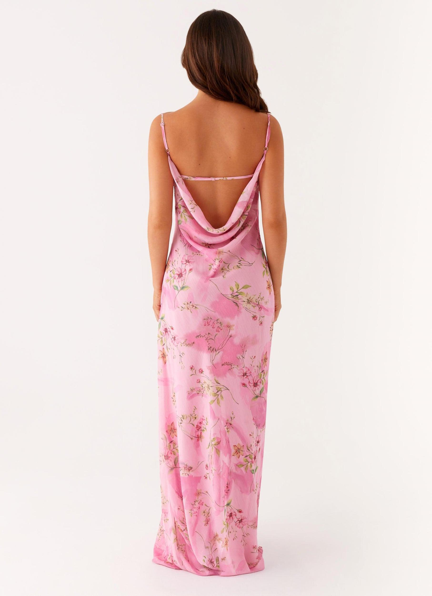 Orlando Maxi Dress - Pink Floral Print Product Image