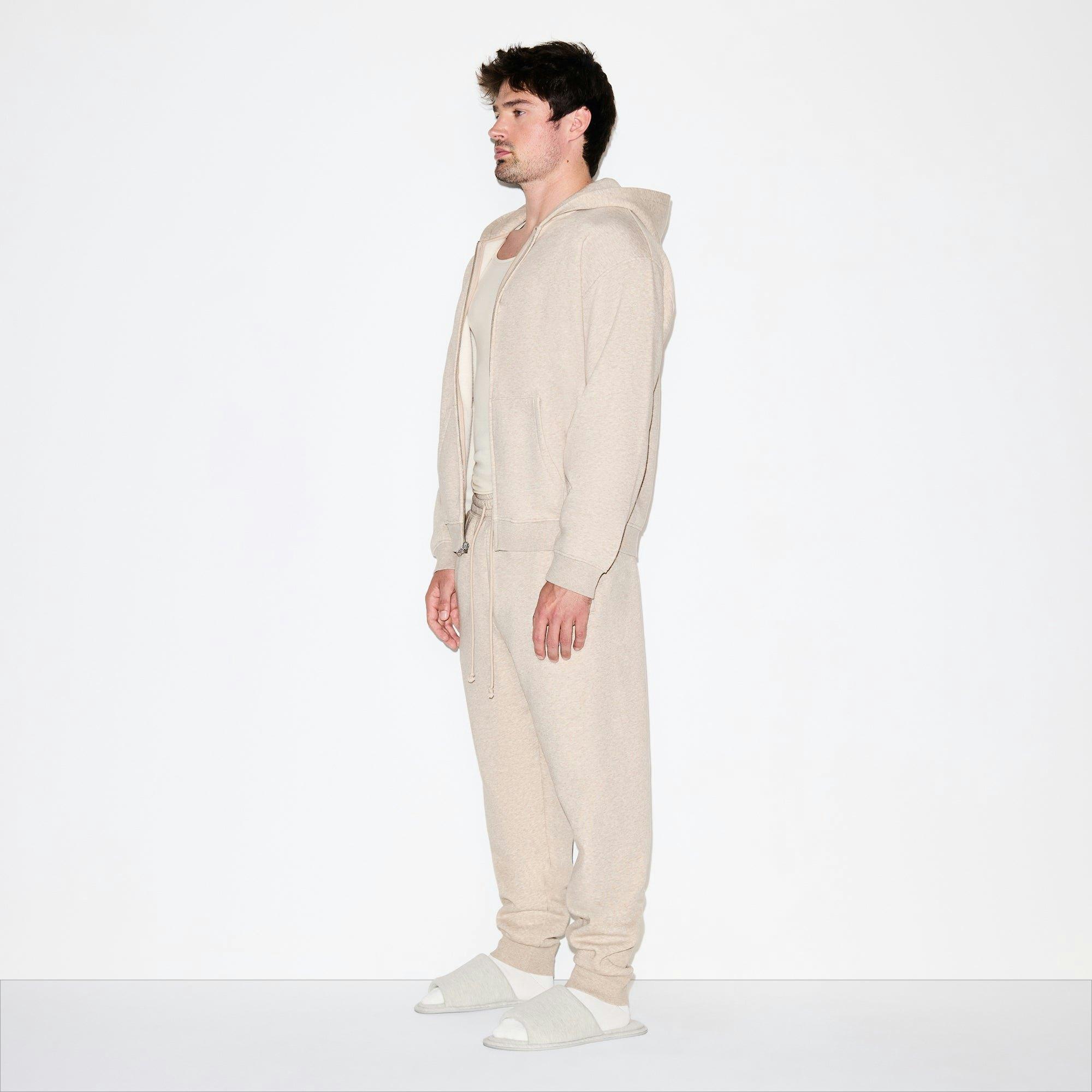 FLEECE LOUNGE MENS TAPERED JOGGER | DESERT HEATHER Product Image