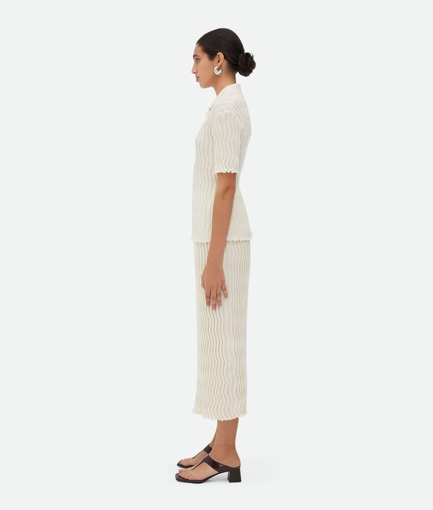 Women's Ribbed Wool Skirt in String Product Image