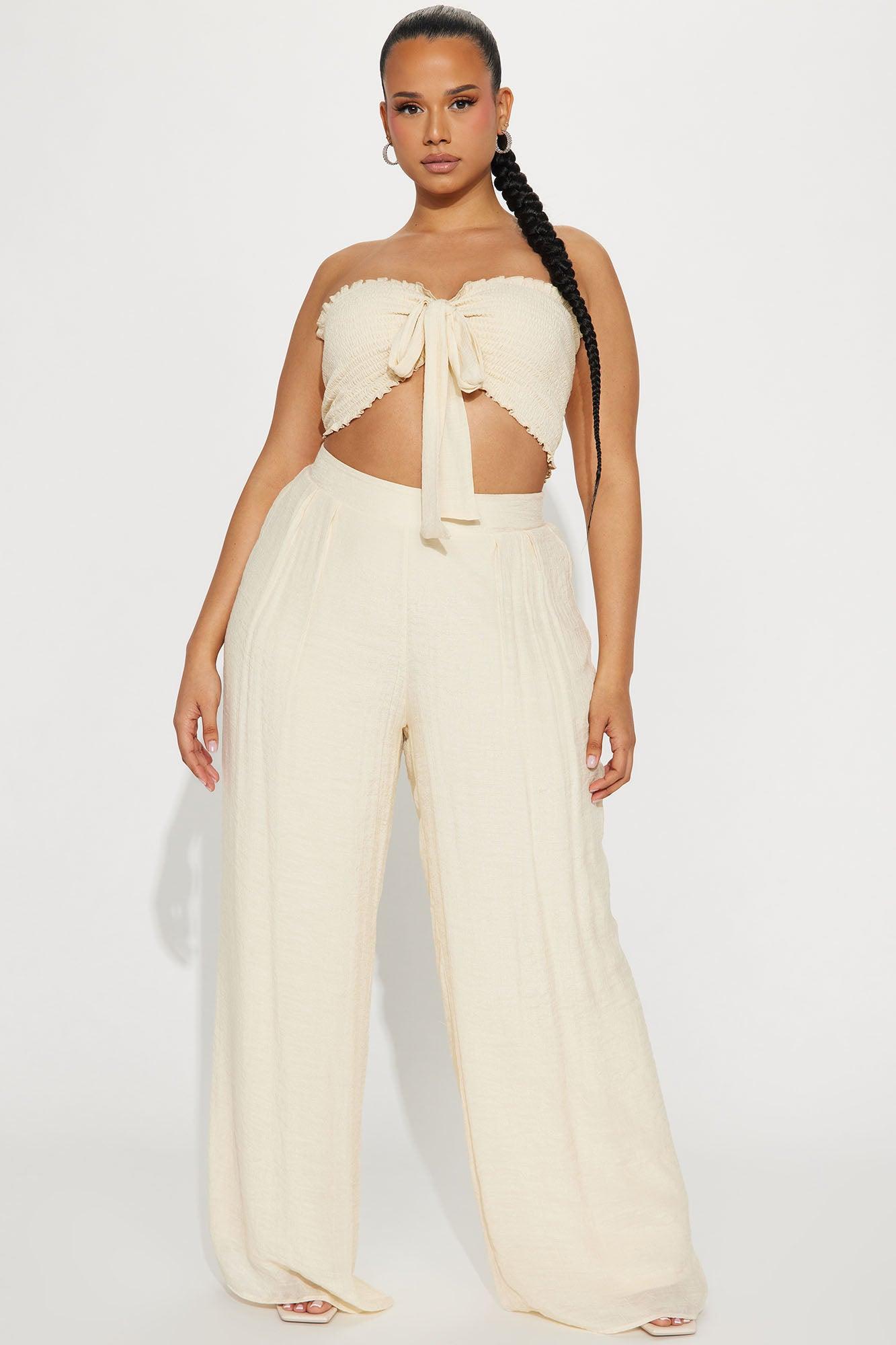 Well Wishes Pant Set - Cream Product Image