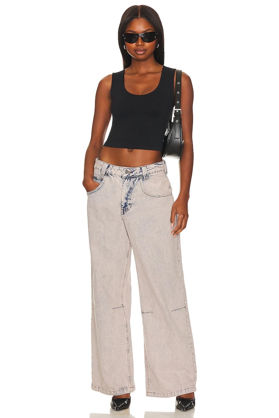 x Intimately FP Clean Lines Muscle Cami In Black Free People Product Image