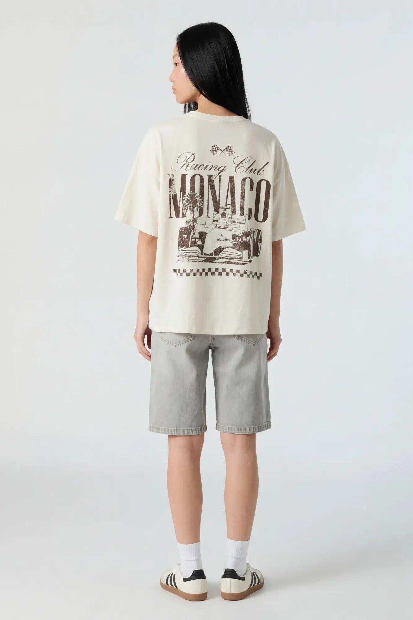Luxe Heavy Cotton Graphic Oversized T-Shirt Female Product Image