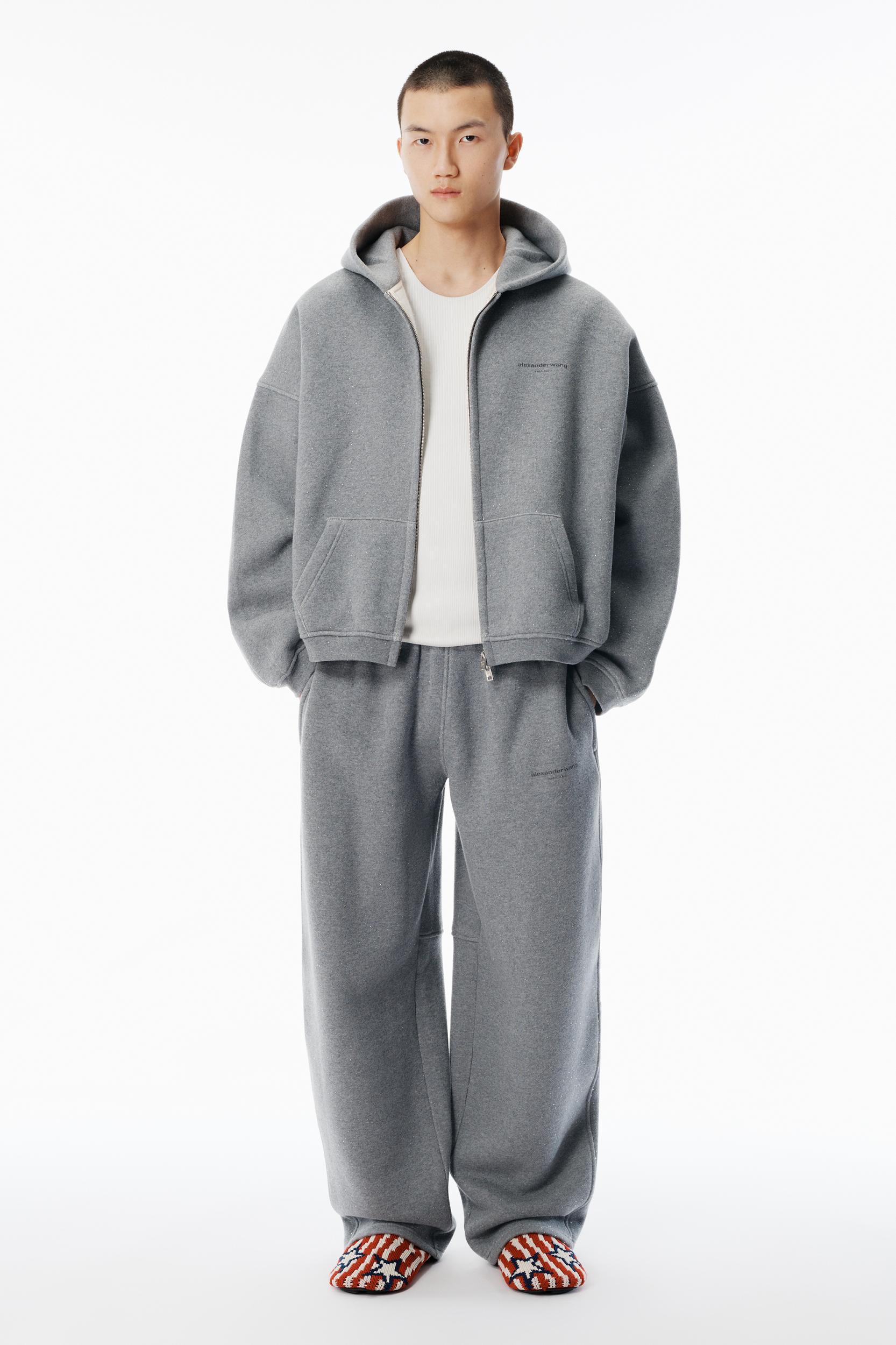 Grey Hotfix Terry Sweatpants Product Image