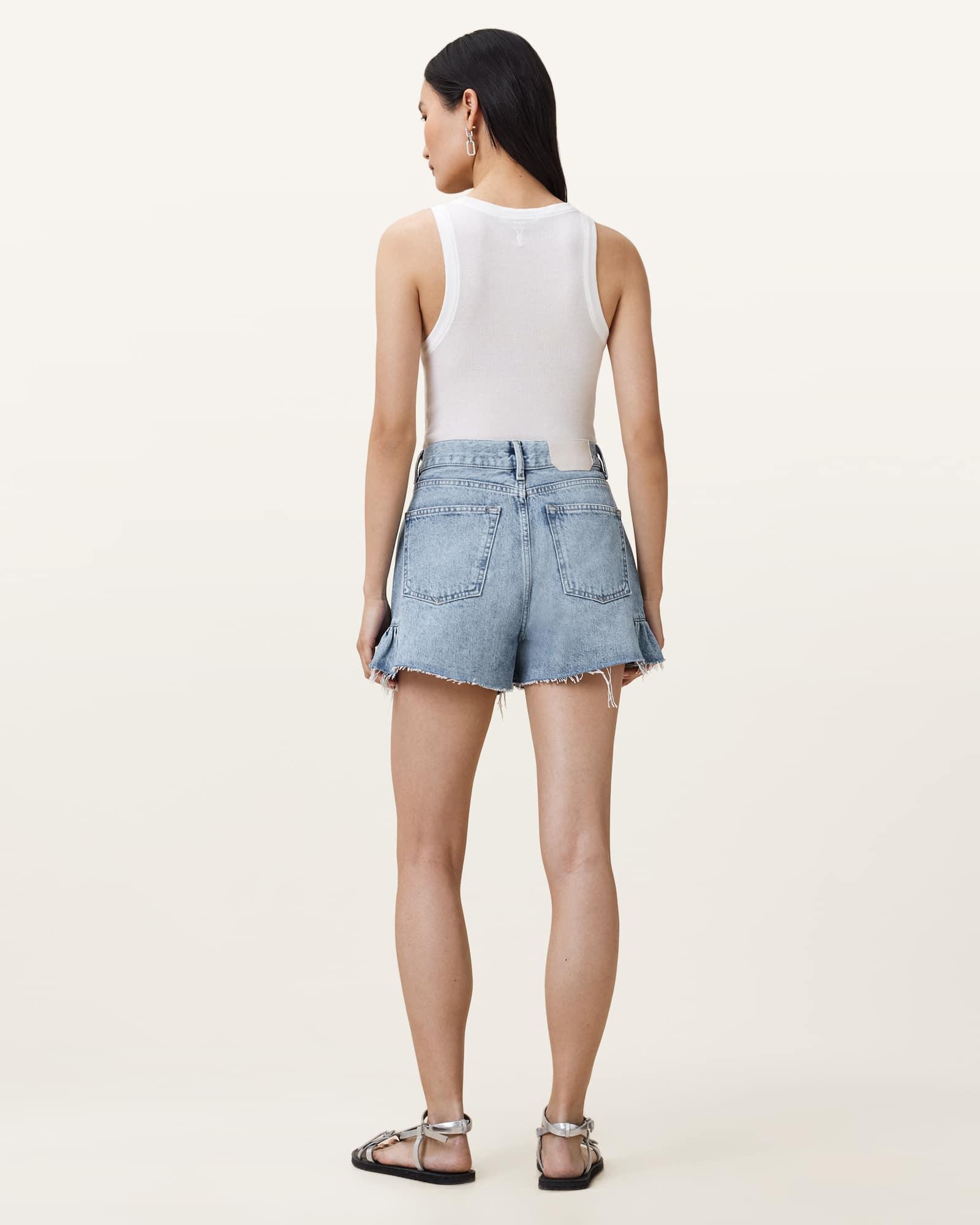 Eliana High Rise Denim Shorts Product Image
