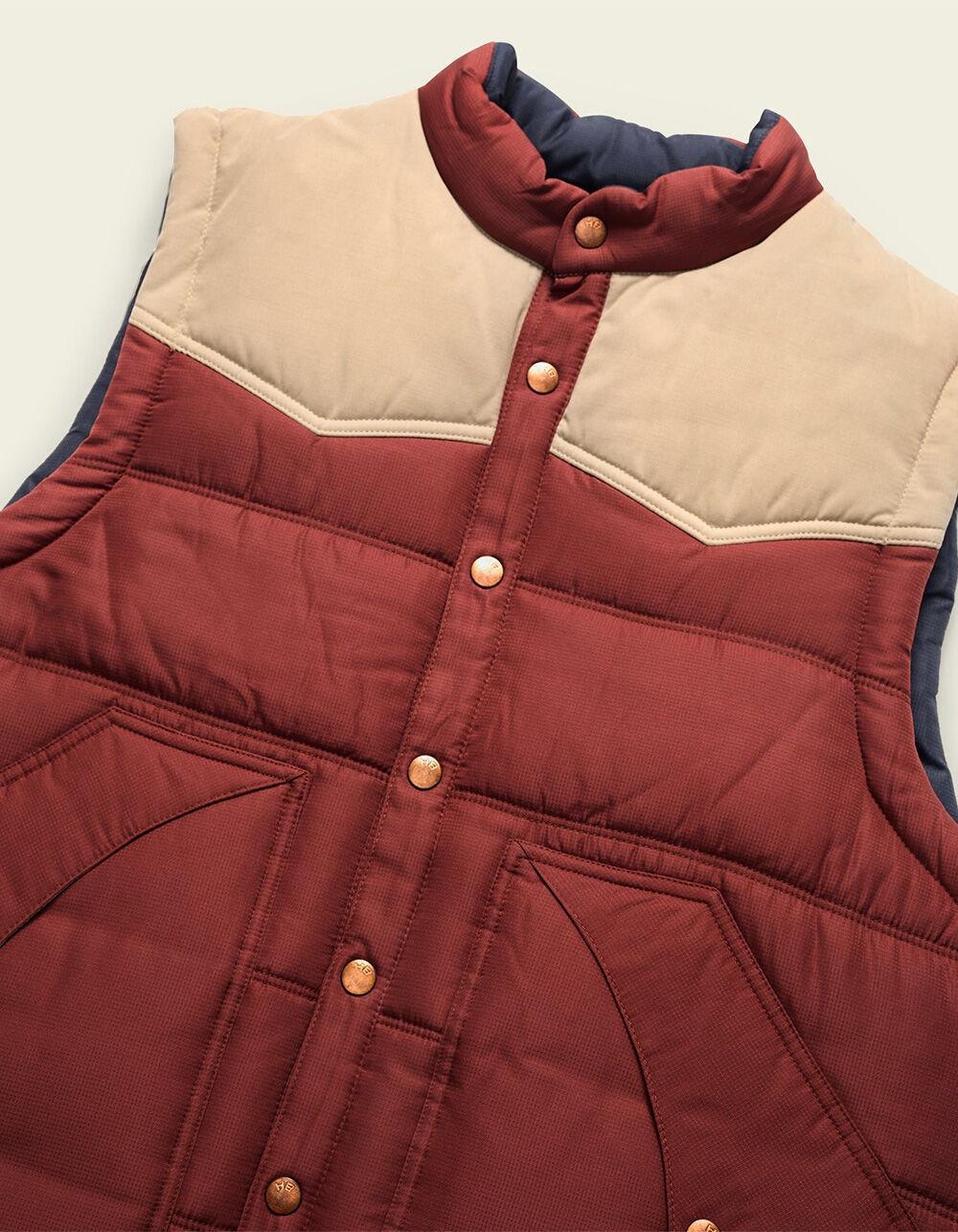 HOWLER BROTHERS Rounder Mens Vest - BURNT RED Product Image