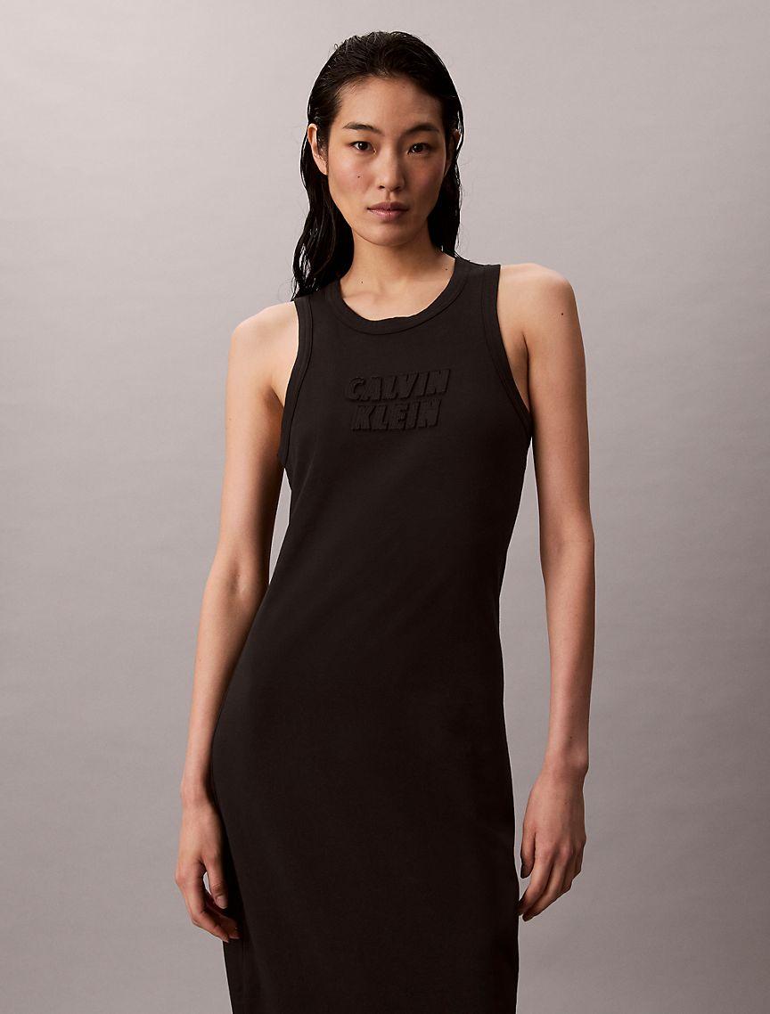 Calvin Klein Logo Midi Tank Dress Product Image