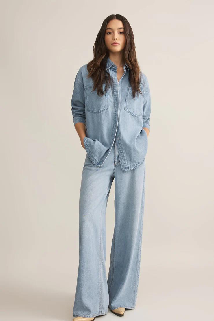 All Day Denim Jacket- Light Vintage Indigo Product Image