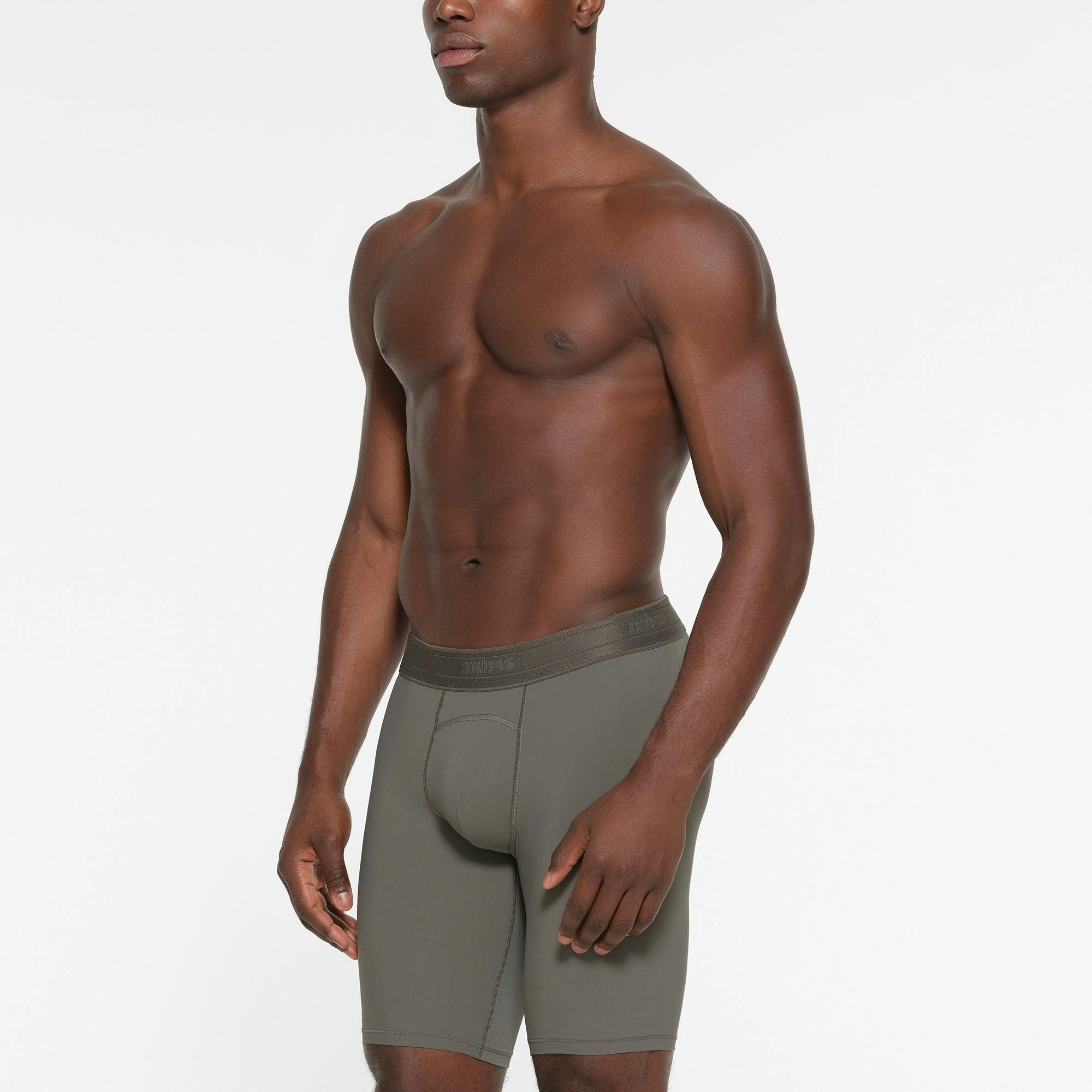 SKIMS SPORT MENS 9" BOXER BRIEF | GUNMETAL Product Image
