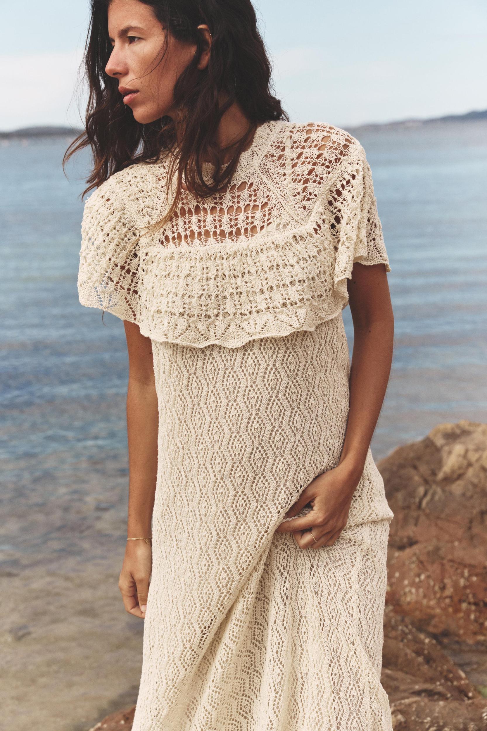 POINTELLE KNIT LONG DRESS Product Image