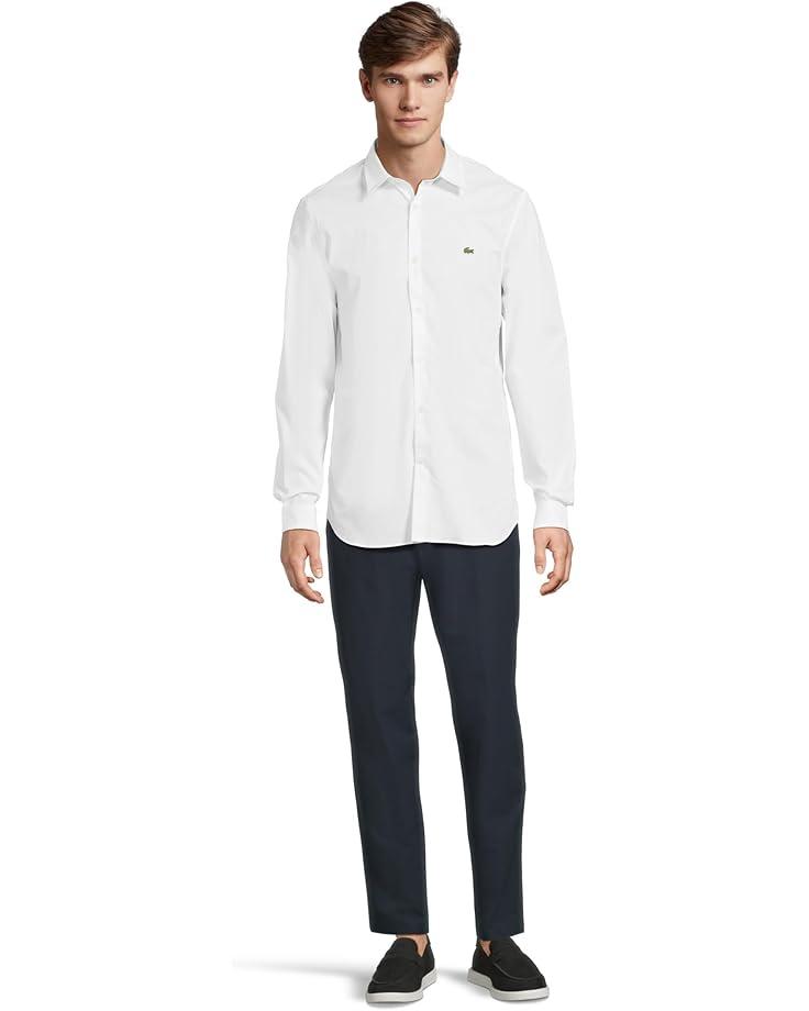 Men's Lacoste Slim Fit Stretch Cotton Poplin Shirt Product Image