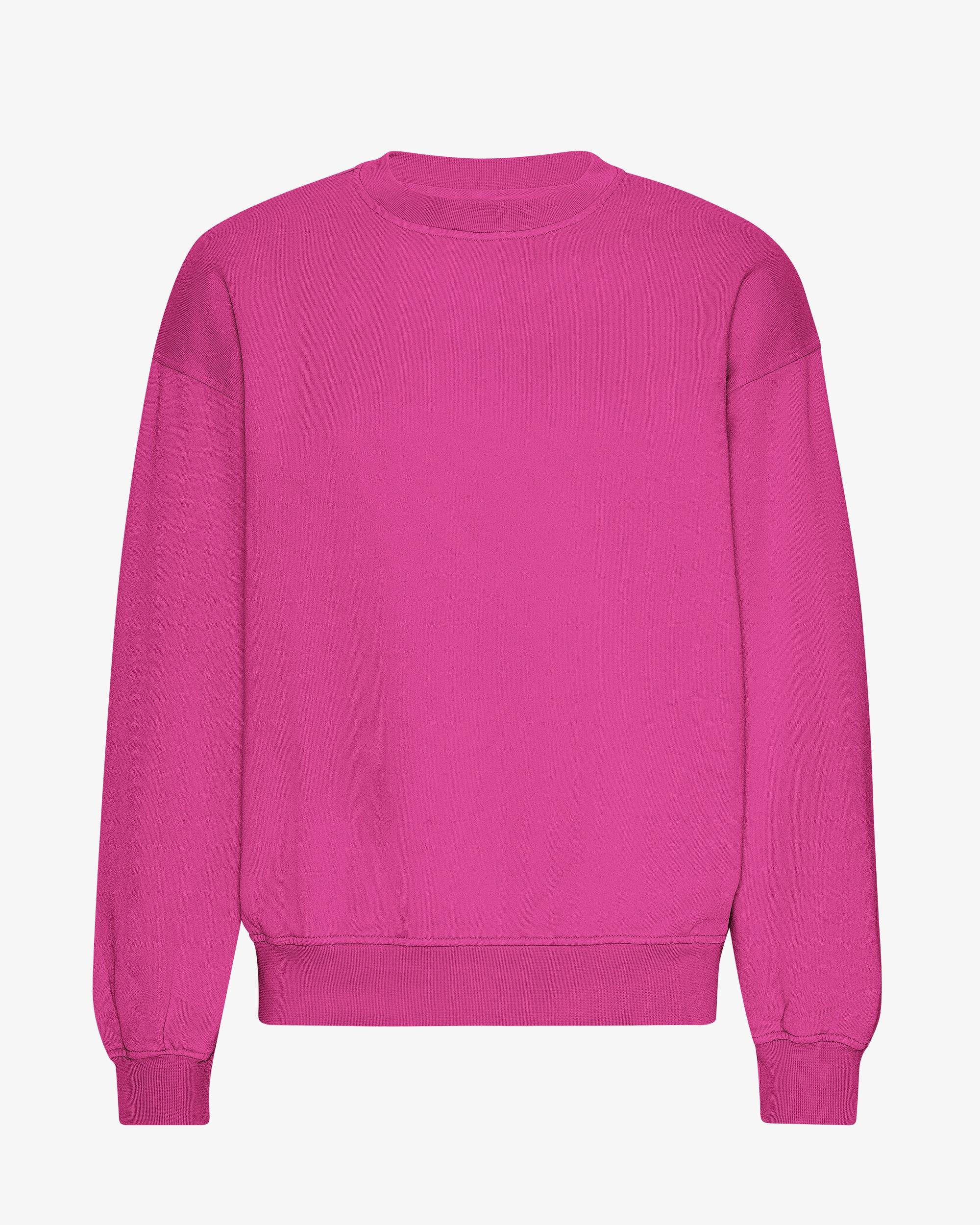 Organic Oversized Crew - Magenta Blaze Product Image