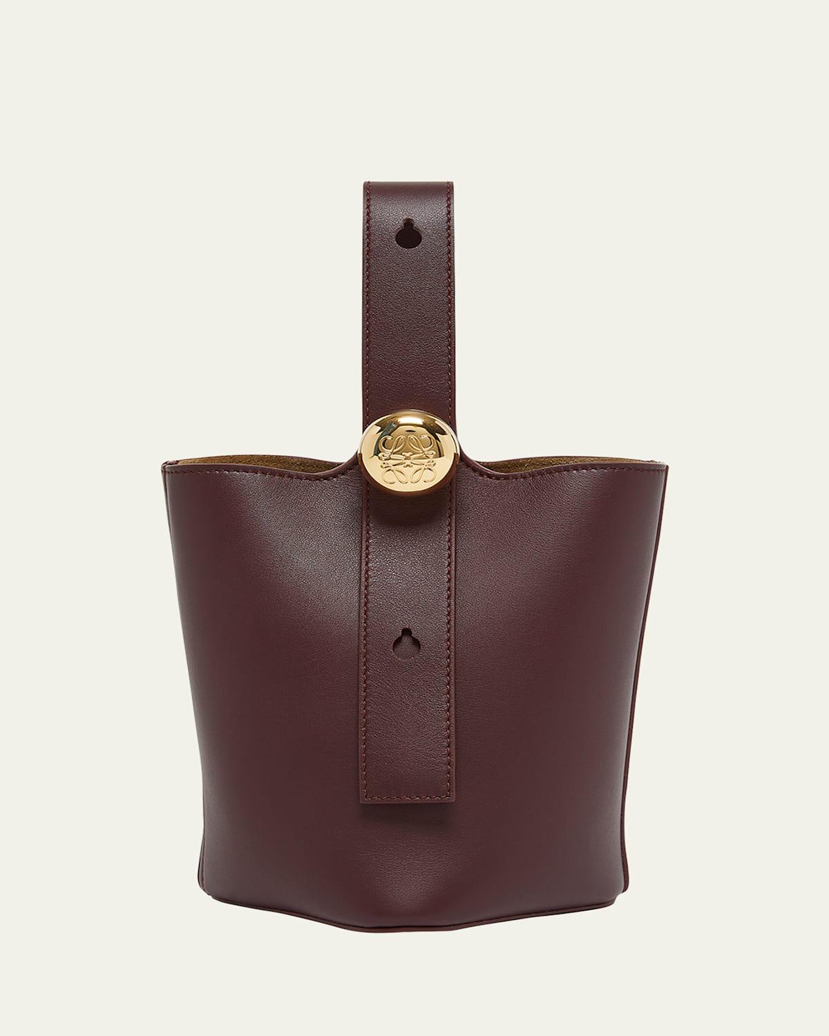 Mini Pebbled Leather Bucket Bag Product Image