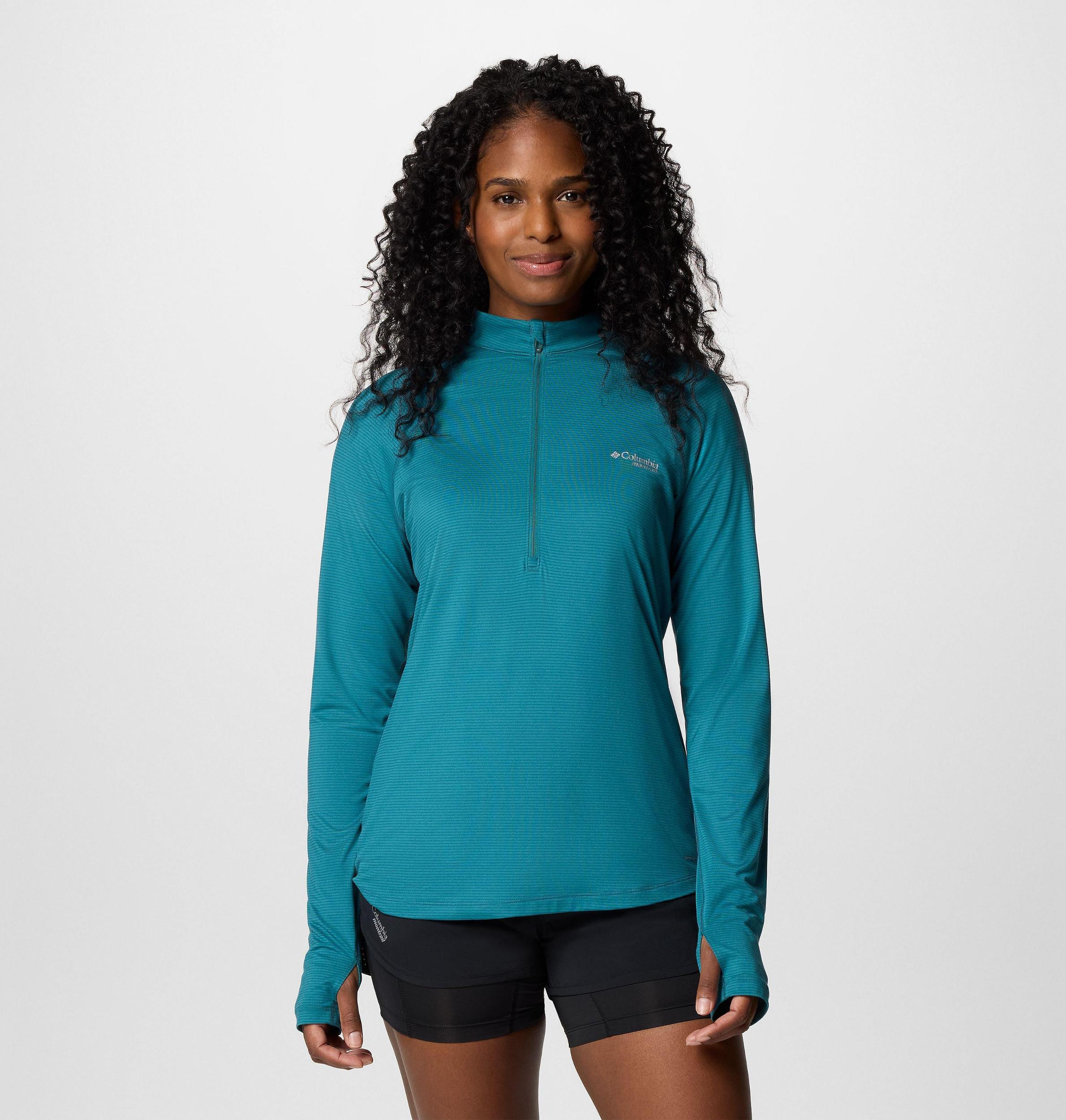 Columbia Womens Endless Trail Half Zip Mesh Long Sleeve Shirt- Product Image