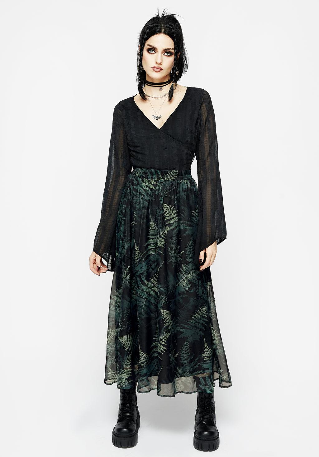 Fernery Chiffon Midaxi Skirt Product Image