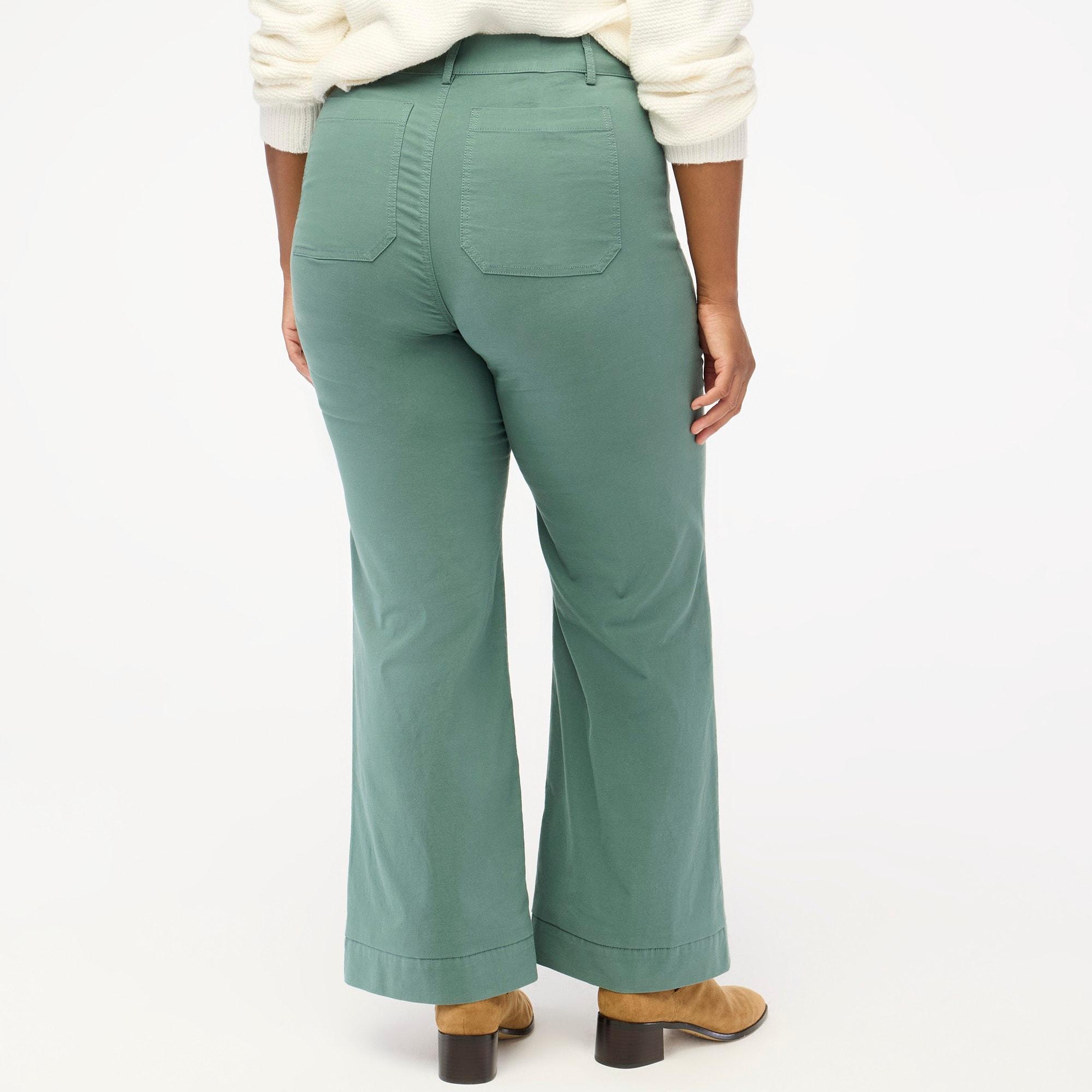 Lizzie high-rise patch-pocket wide-leg pant Product Image