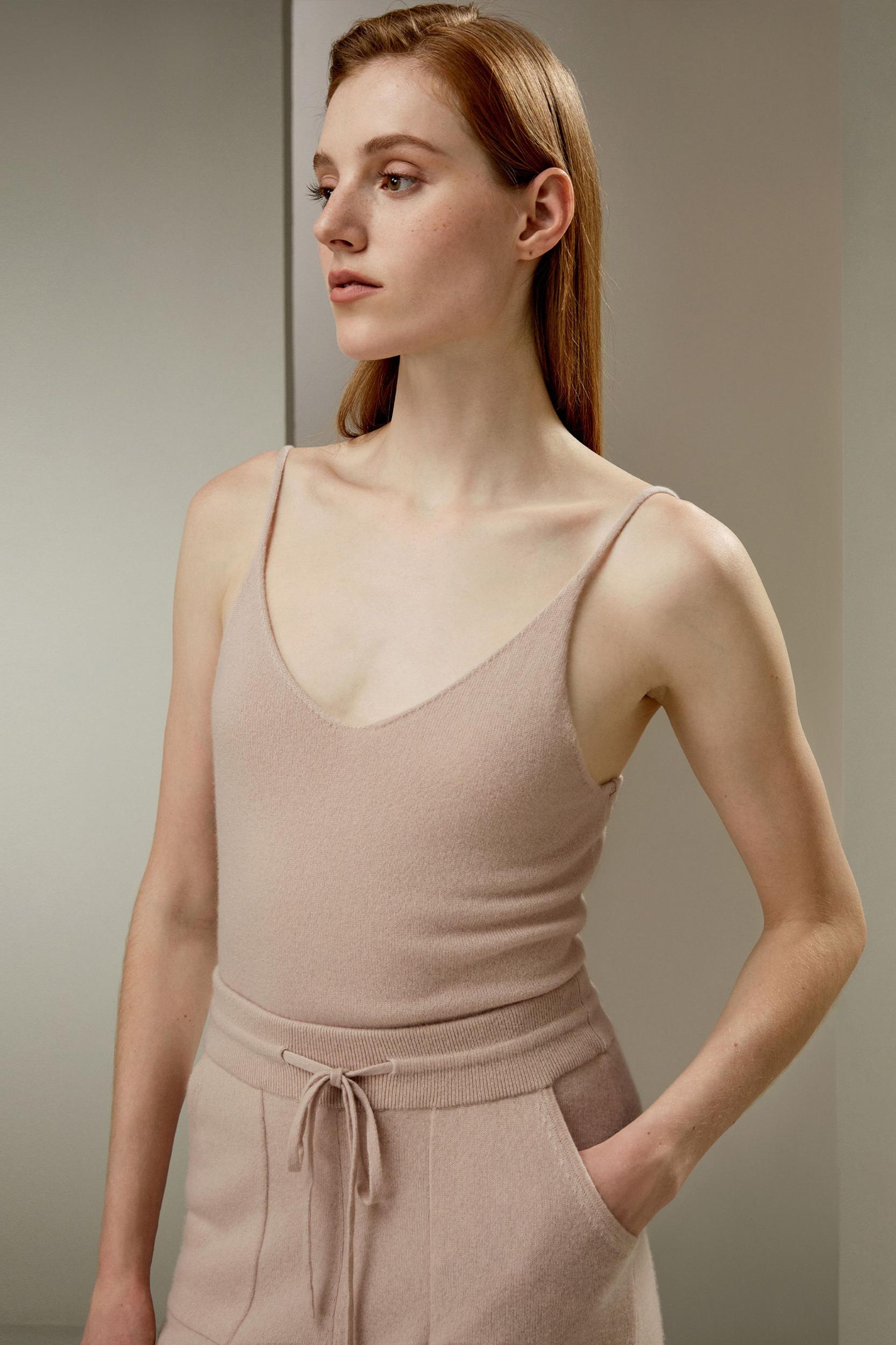 LILYSILK Cashmere Vests Womens - Toffee Sustainable Cashmere - Versatile Winter Essential Top M Product Image