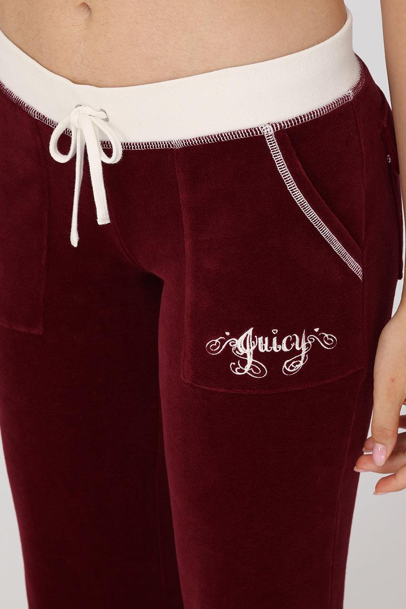 Sweetheart Cotton Velour Track Pants Product Image
