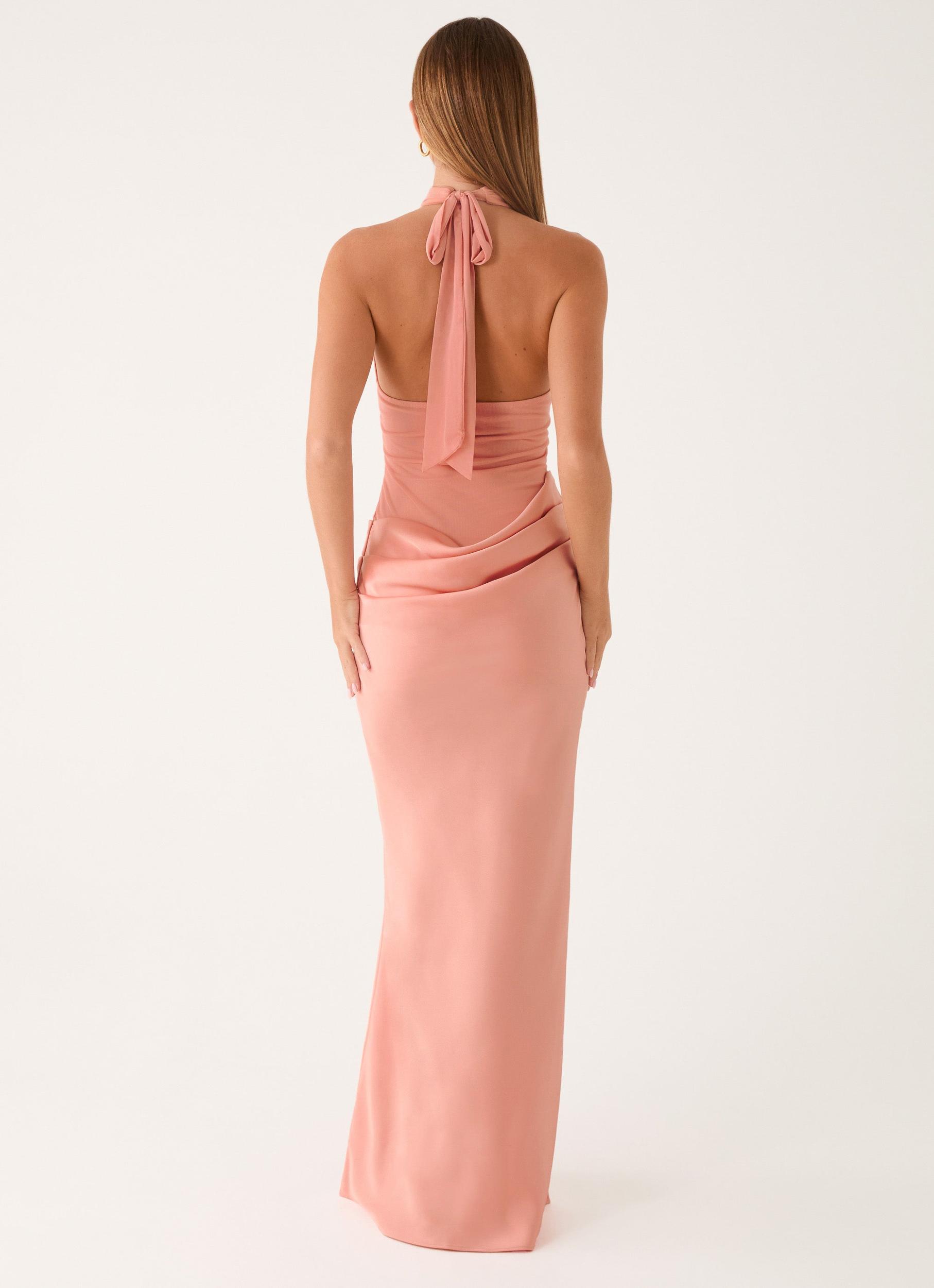 Kiyah Maxi Dress - Peach Product Image