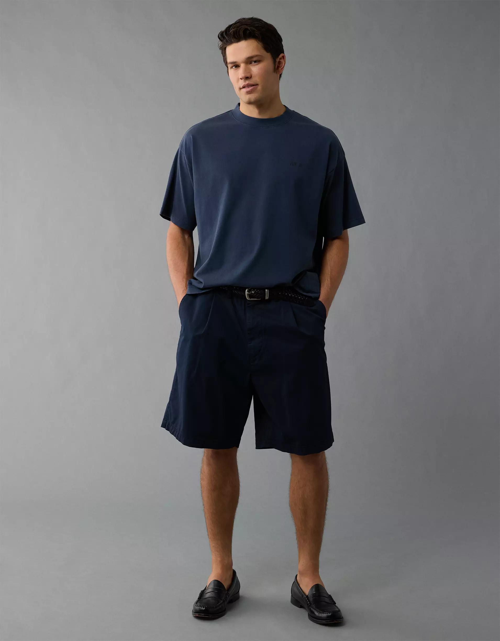 AE Laidback Luxe Heavyweight Oversized Logo Graphic T-Shirt Product Image