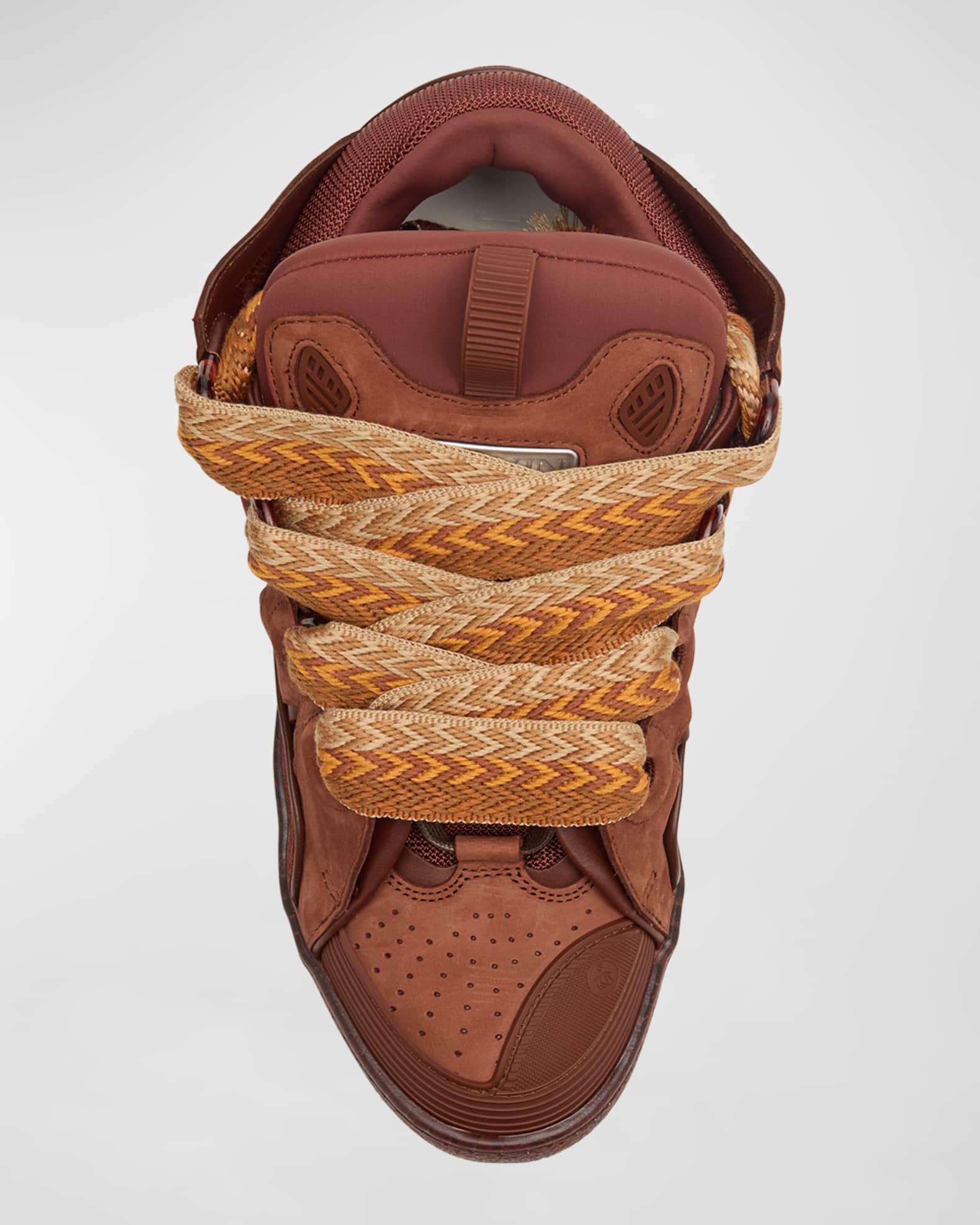 Men's Curb Suede Chunky Low-Top Sneakers Product Image