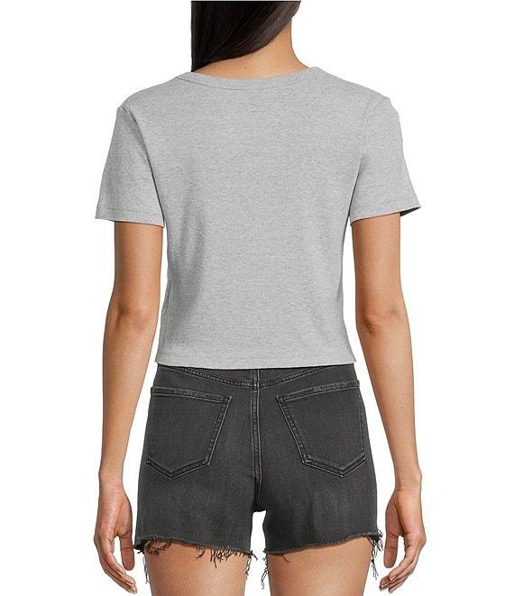 Junk Food Diet Coke Heart Short Sleeve Cropped T-Shirt Product Image