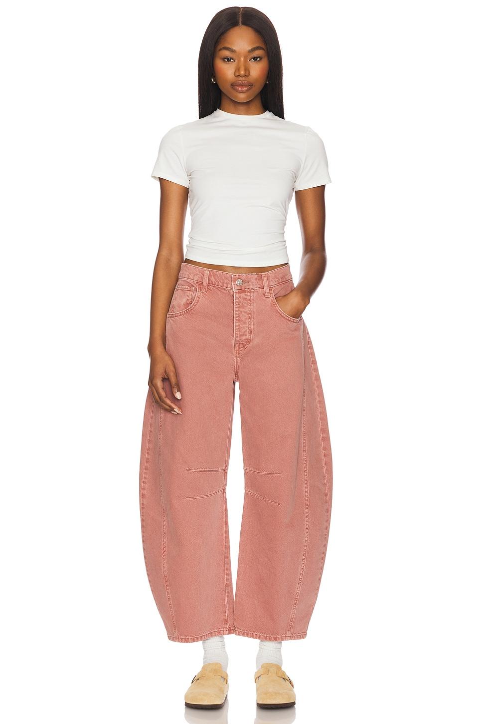 x We The Free Good Luck Mid Rise Barrel Jeans Free People Product Image