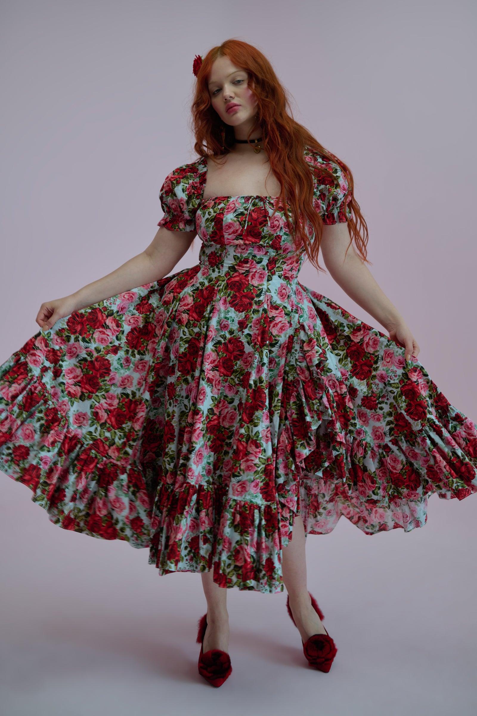 Roses Are Red Foxglove Dress Product Image