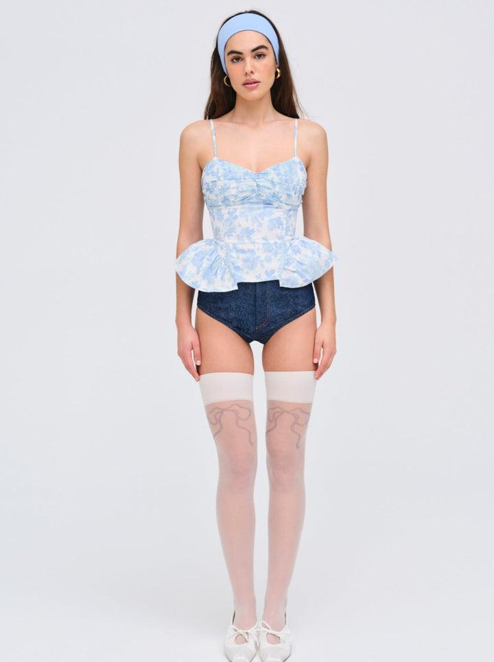 Oliver Top — Blue Product Image