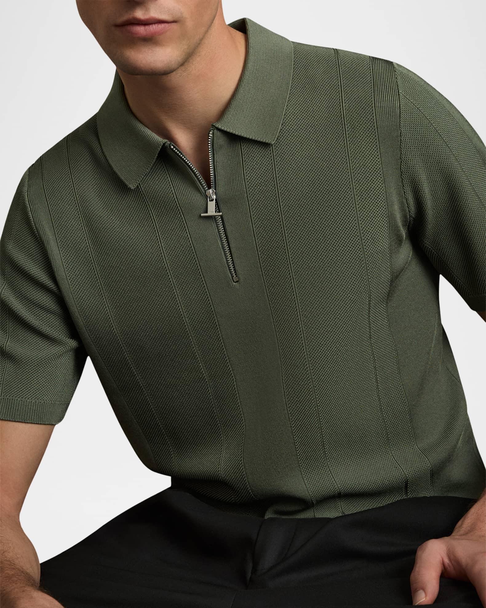 Men's Bart Half-zip Textured Polo Shirt  Product Image