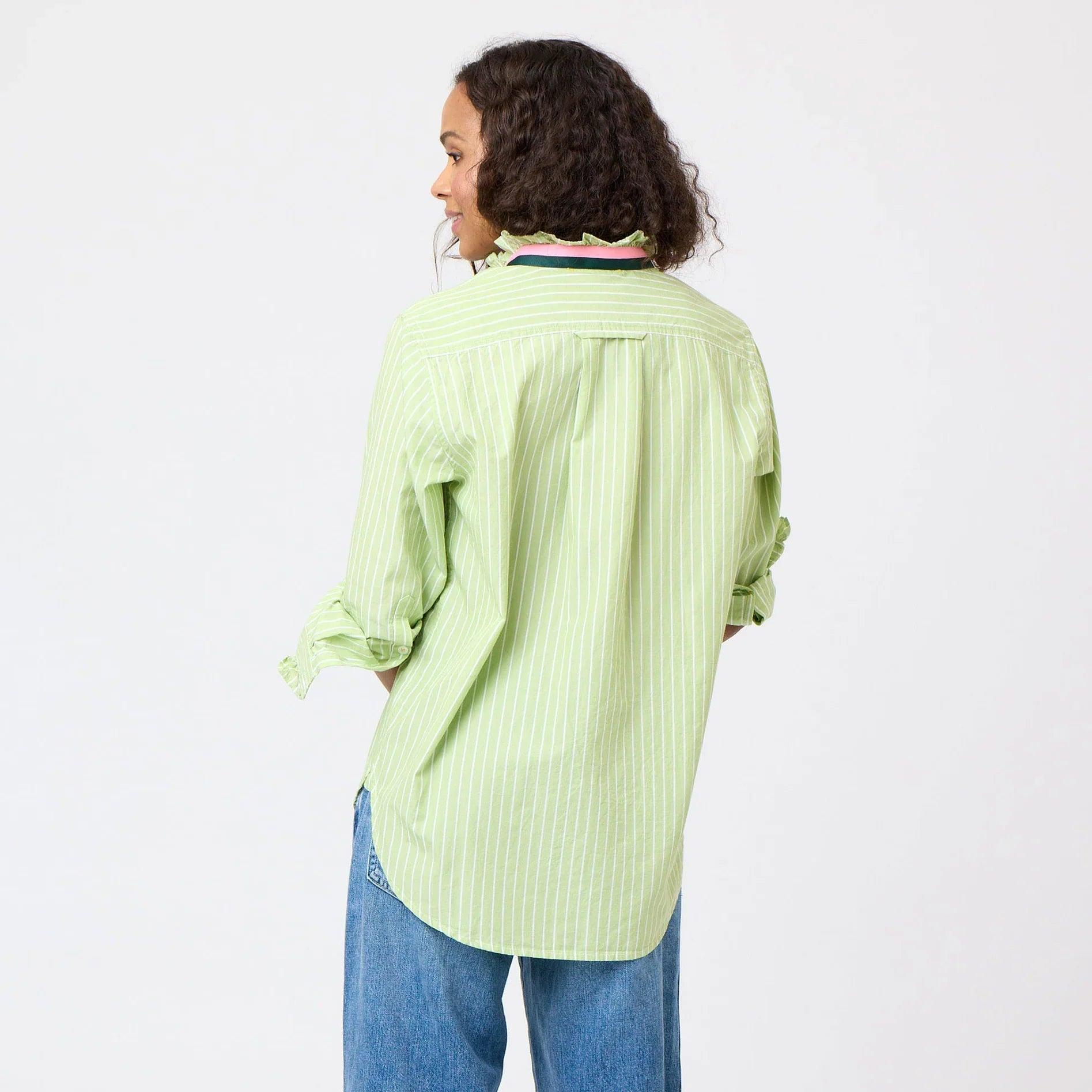 Kerri Rosenthal Mia Stripe Ruffle Shirt Product Image