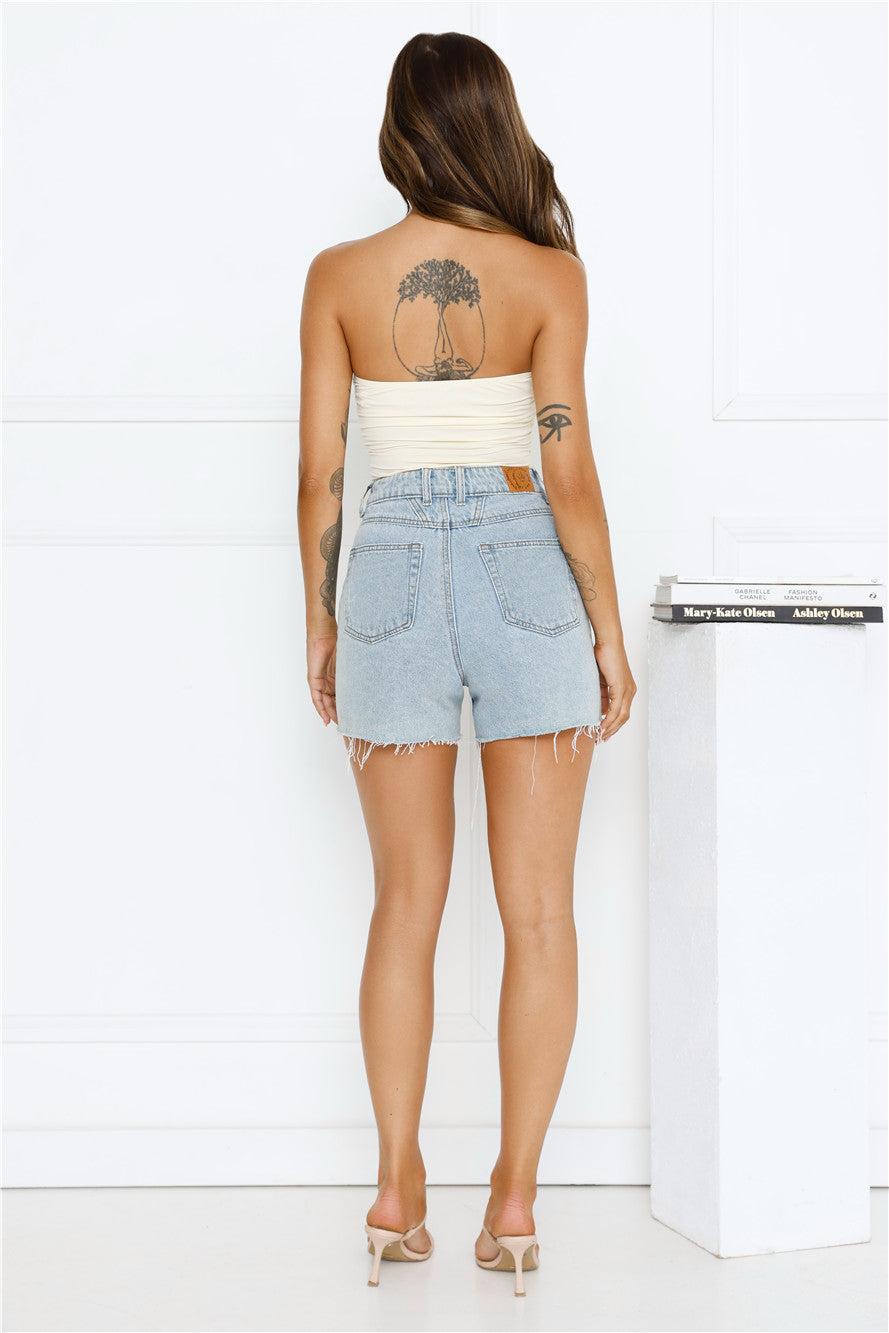 Sea Soundtrack Strapless Bodysuit Yellow Product Image