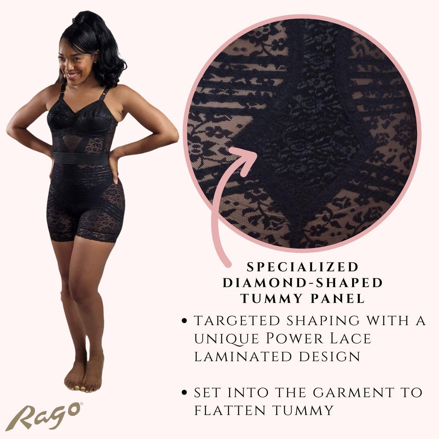 Style 6207 |  No Roll High Waist Lace Thigh Slimmer with Extra Firm Support Product Image
