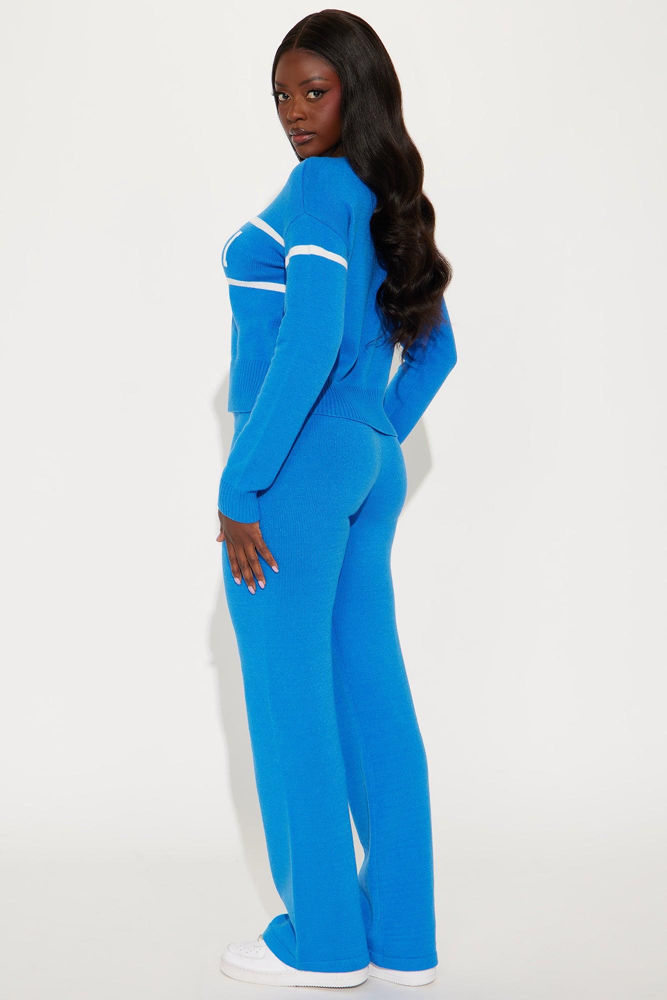 Snow Bunny Sweater Pant Set - Royal Female Product Image