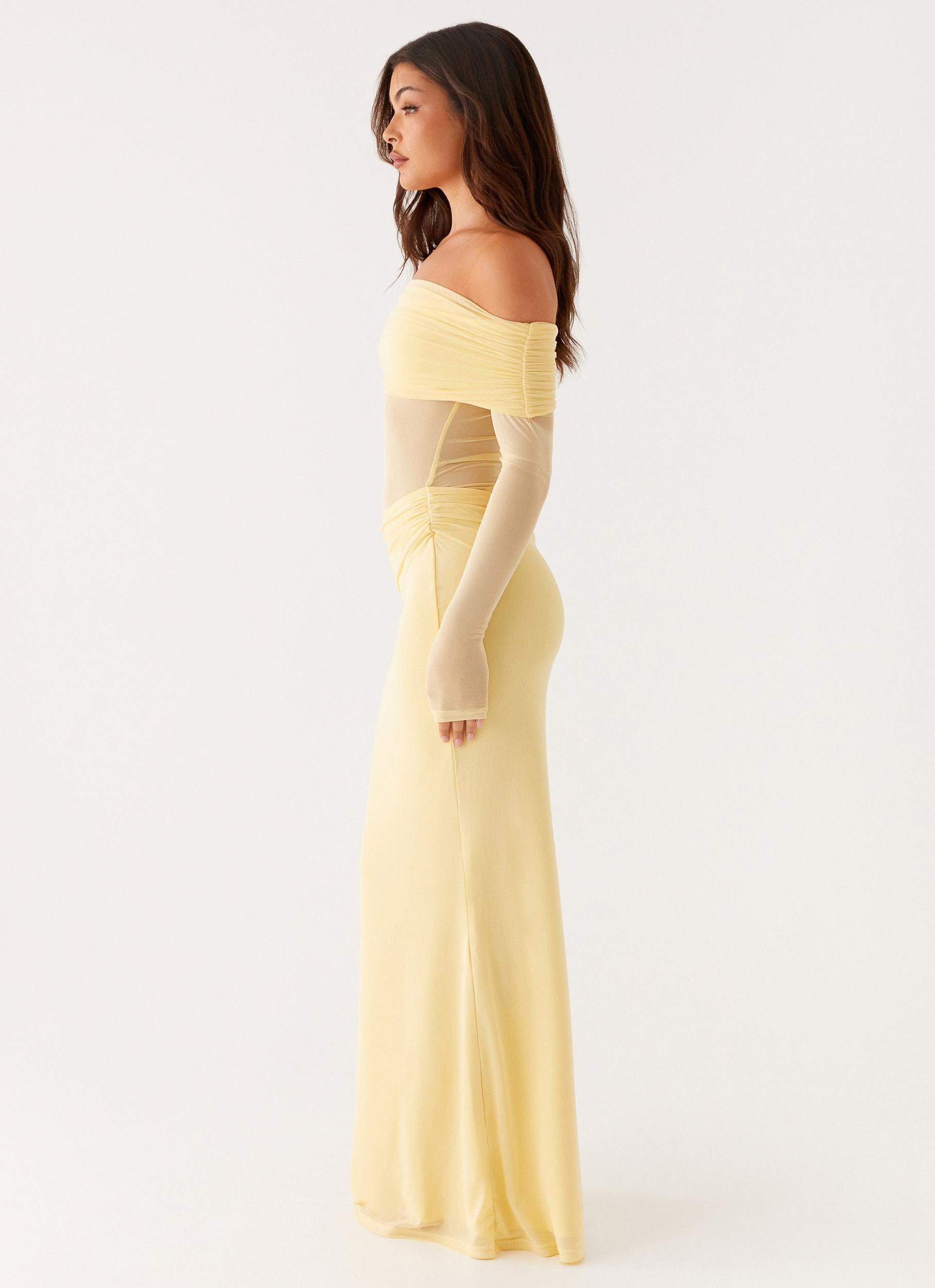 Anastasia Maxi Dress - Yellow Product Image