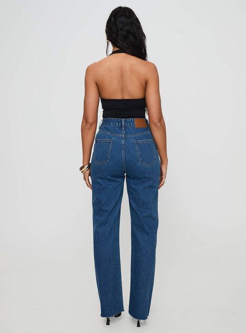 Kalinda Denim Jeans Mid Blue Product Image