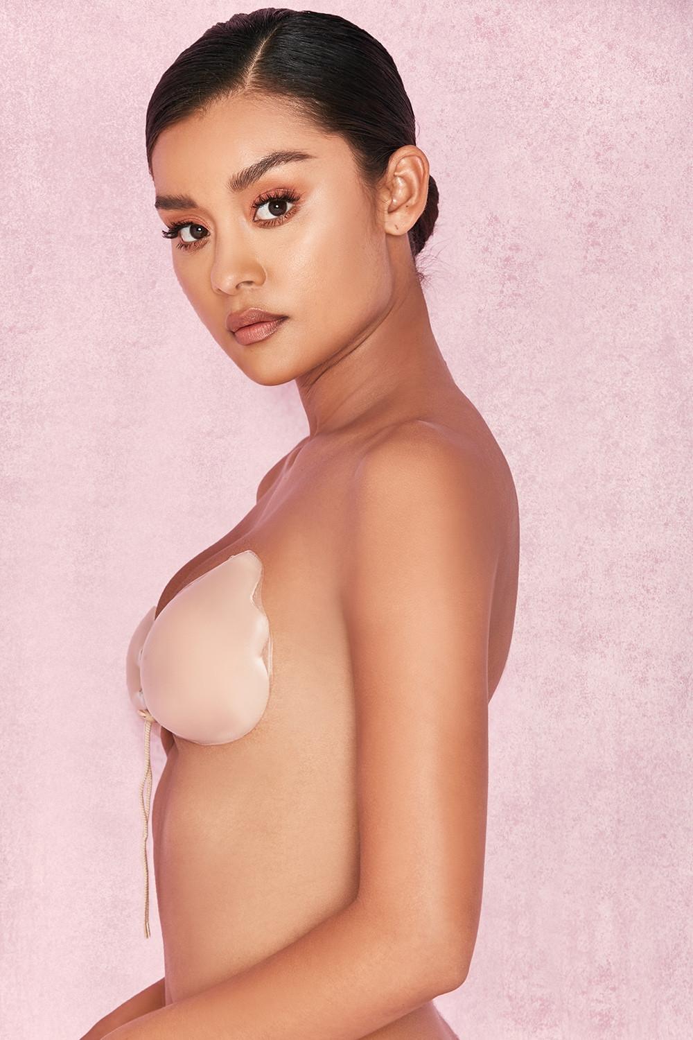  silicon push up invisible bra - beige Product Image